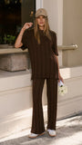Bayu Knit Top Brown