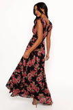 Aldo Maxi Dress Black Floral