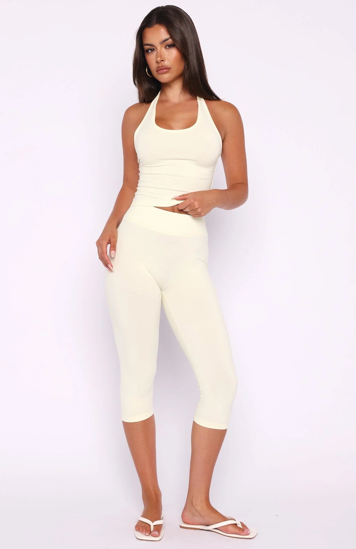 Focus On The Good Capri Pants Lemon