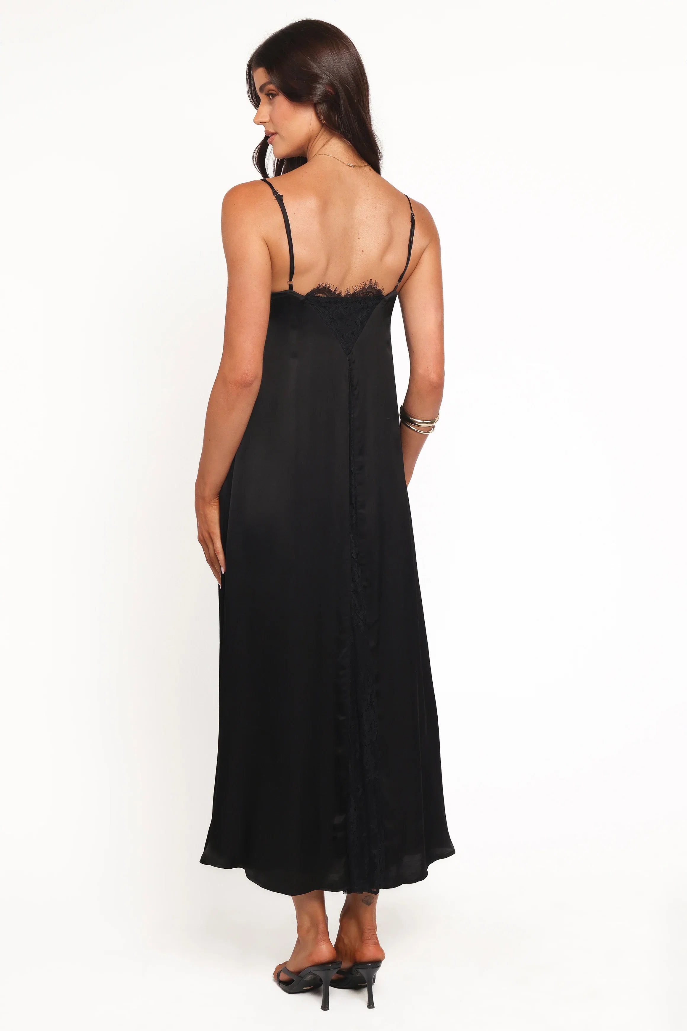 Halsey Midi Dress Black