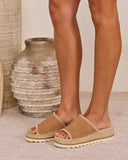 Sunora Contrast Trim Platform Sandals
