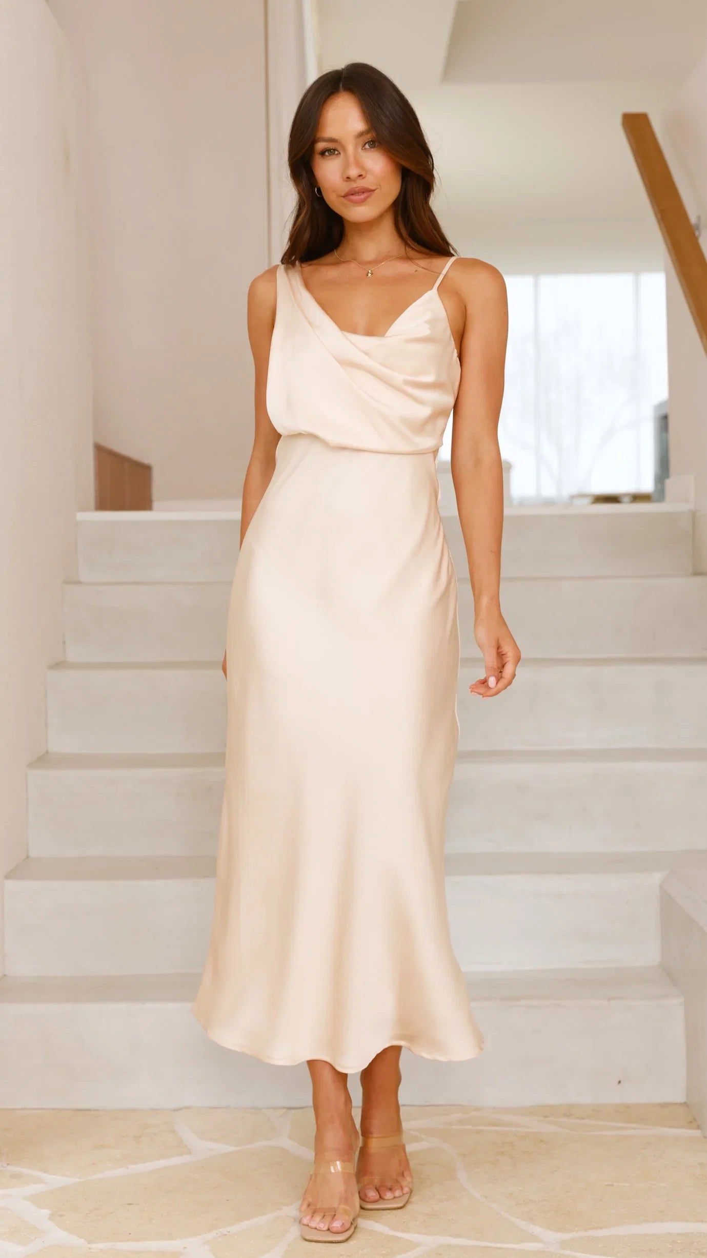 Audrey Maxi Dress Soft Gold