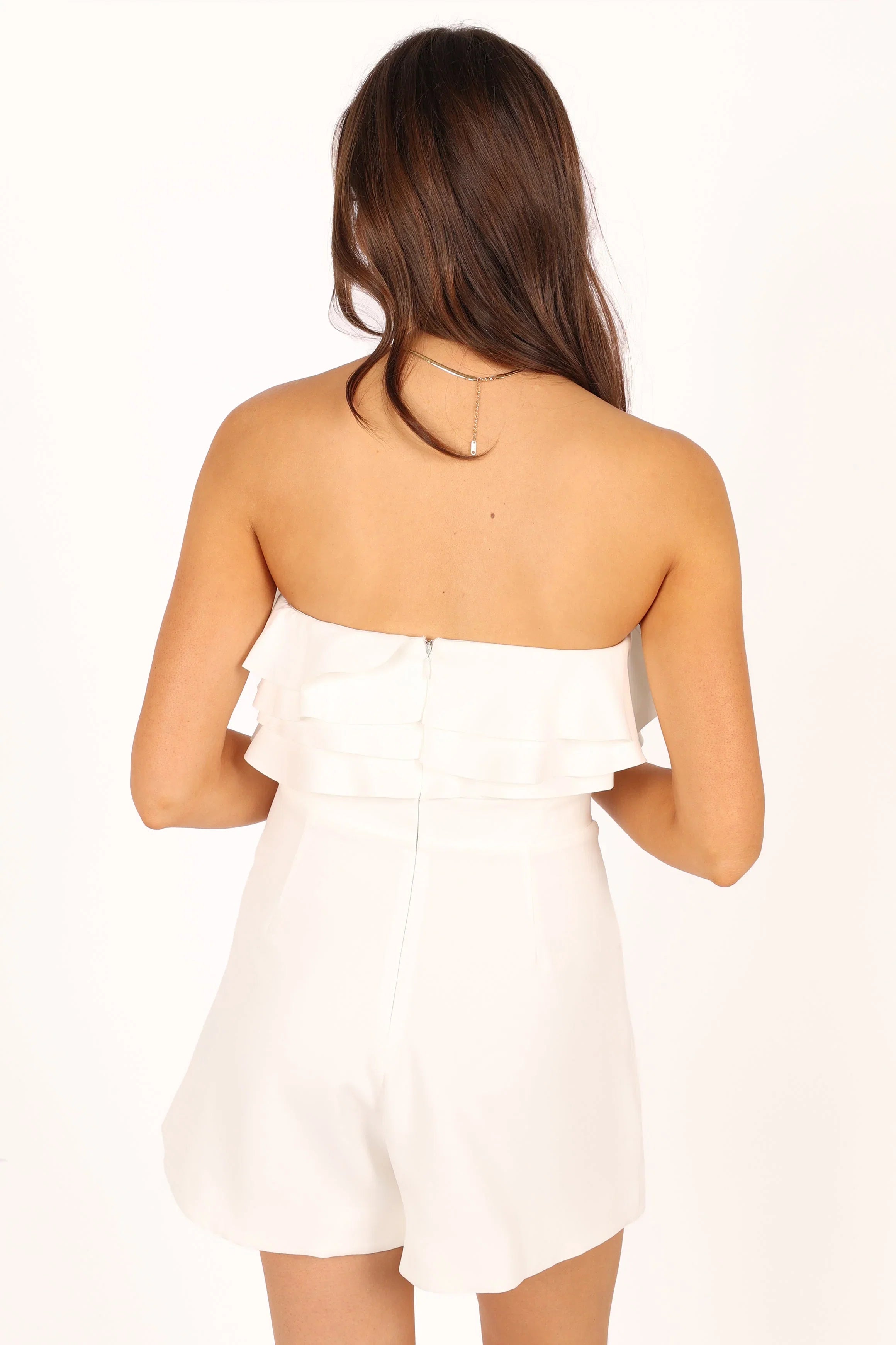 Sookie Frill Romper White
