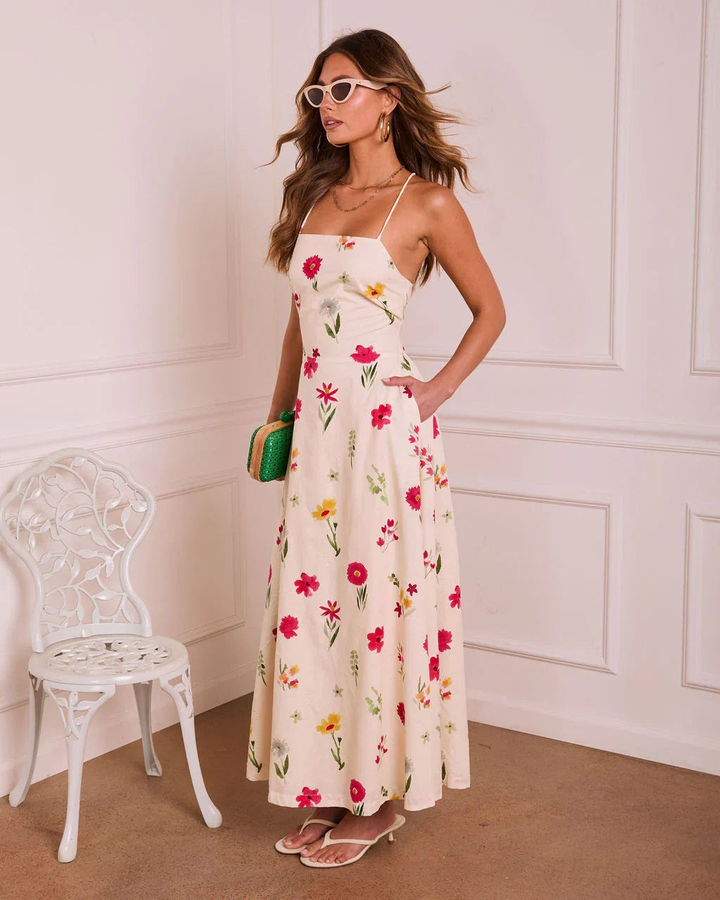 Flora Poise Floral Maxi Dress