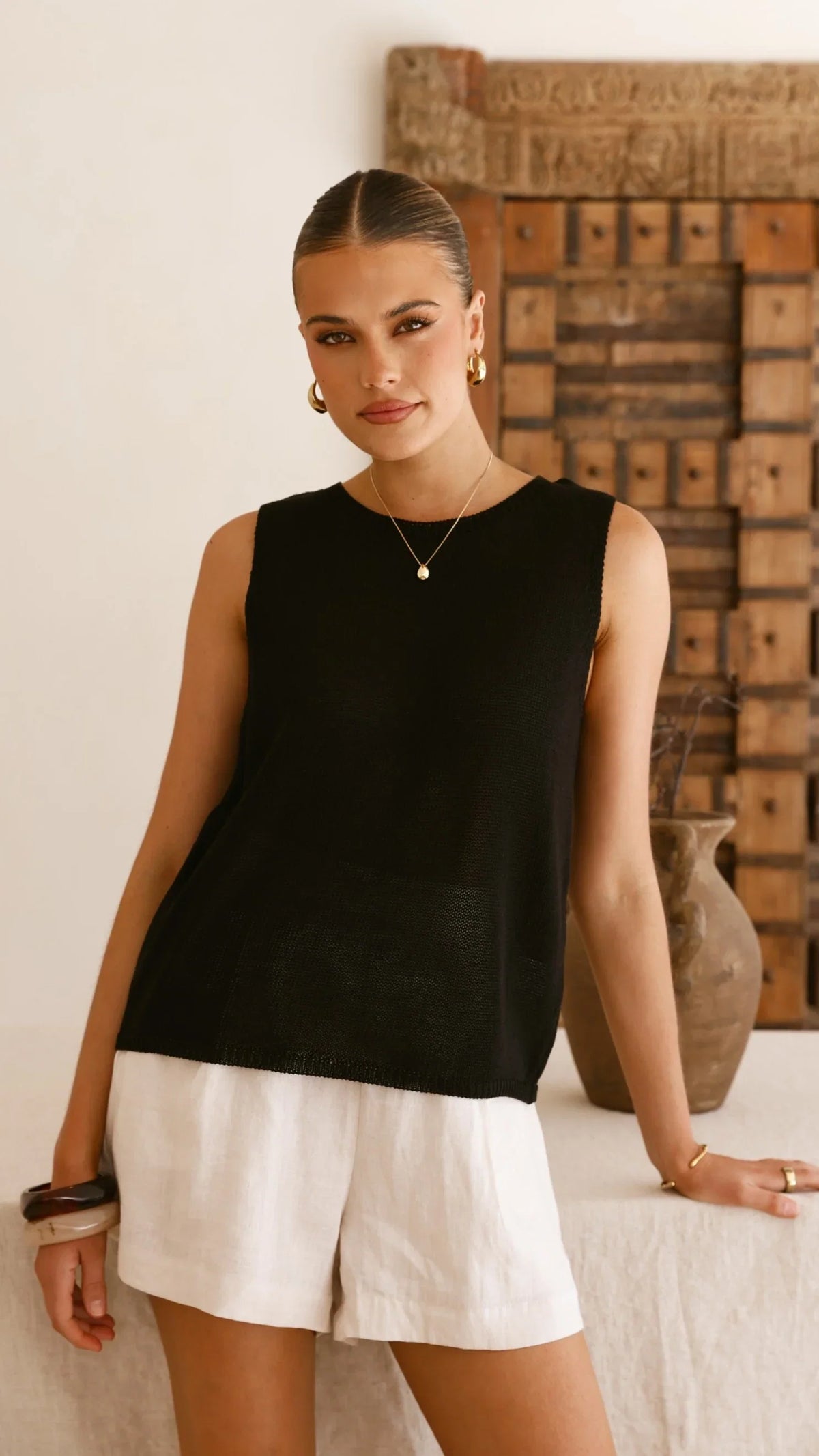 Fareeda Top Black