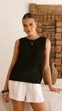 Fareeda Top Black