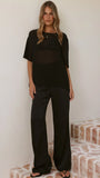 Davette Mesh T Shirt Black
