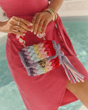 Resort Only Braided Top Handle Bag