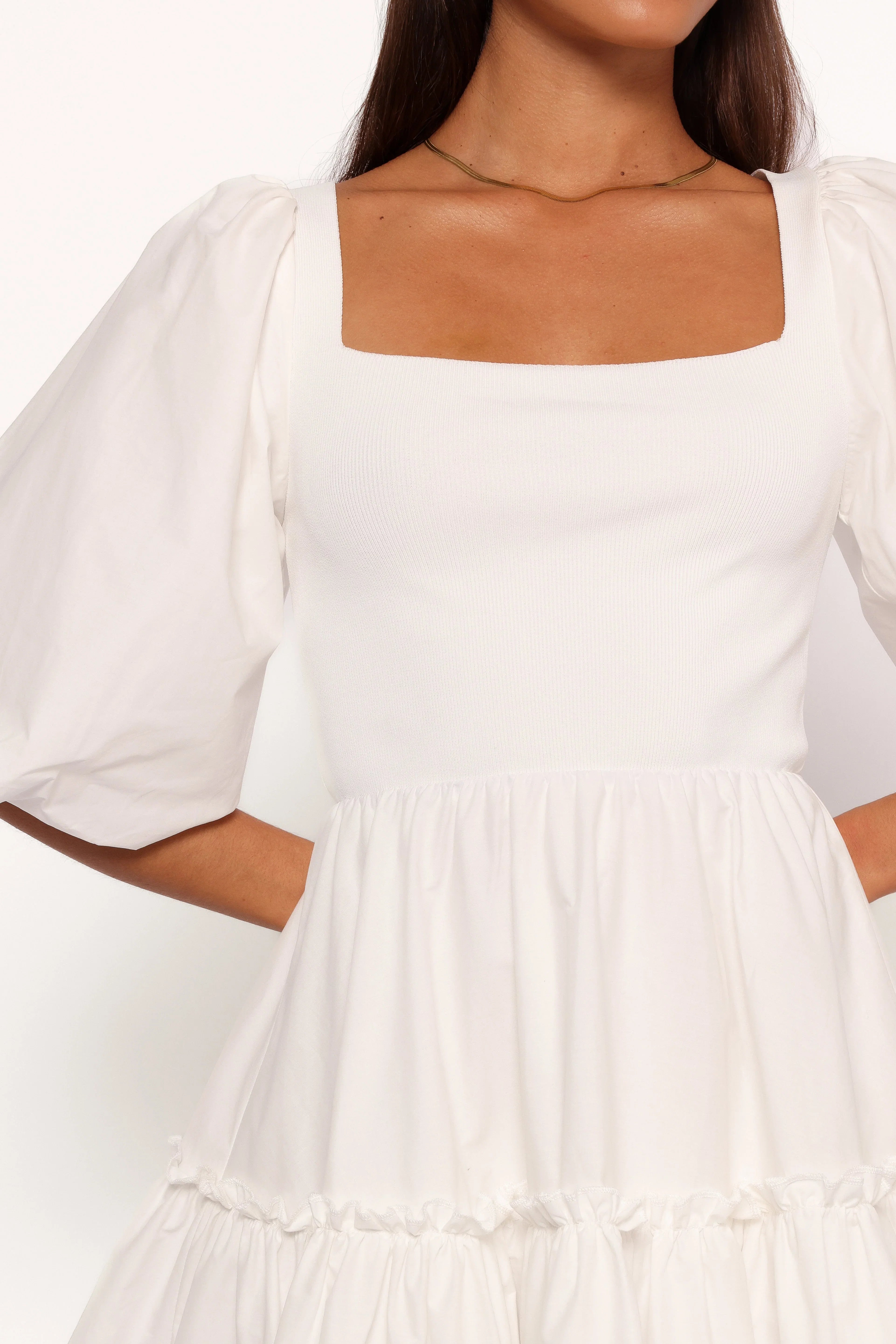 Meredith Mini Dress White