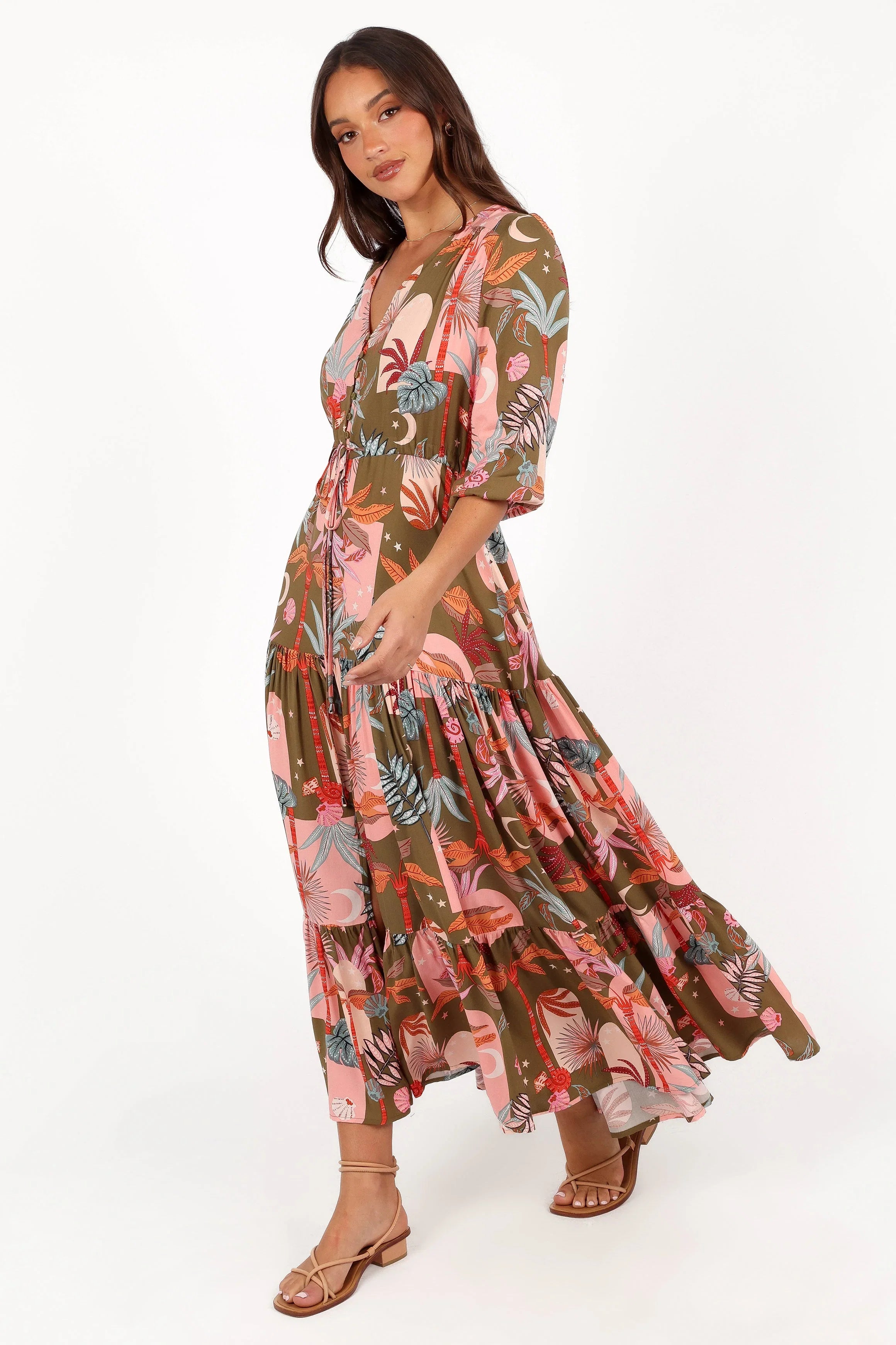 Kelda Dress Green Multi