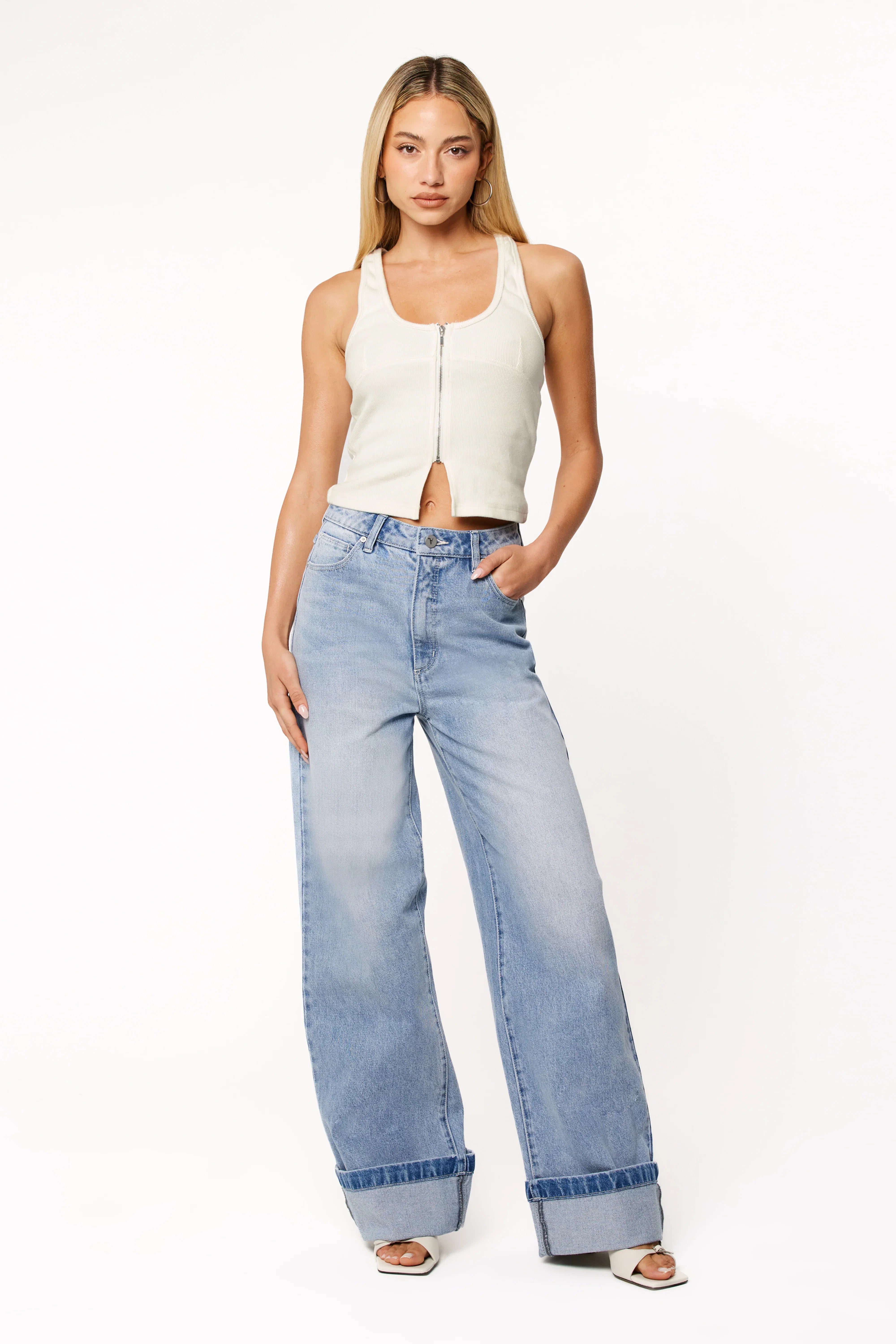 Abrand 94 High Wide Jeans Jordan Worn Turn Up