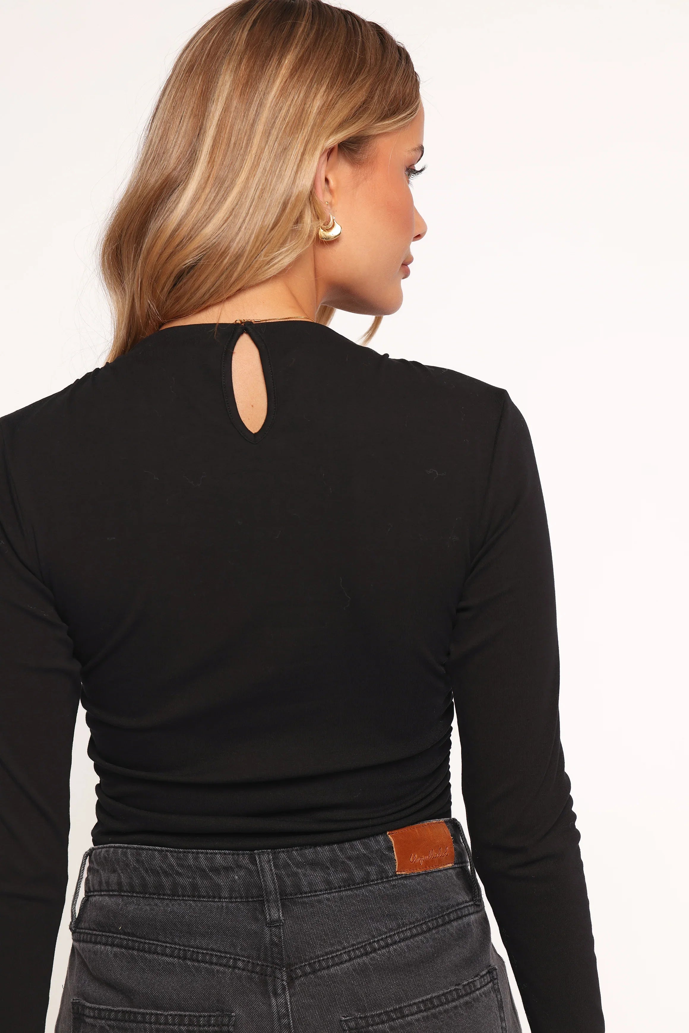 Nissa Long Sleeve Top Black
