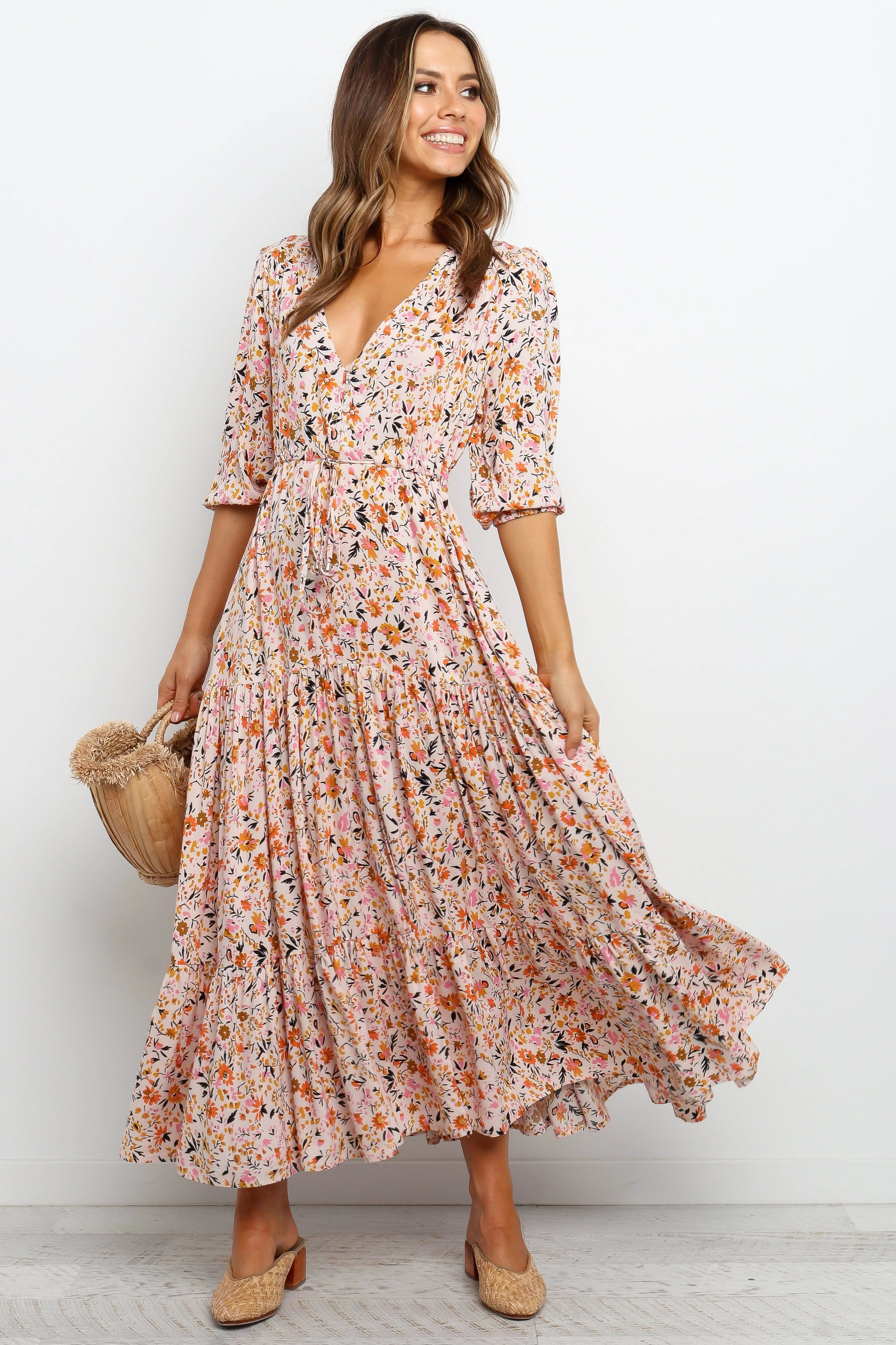 Kelda Dress Beige