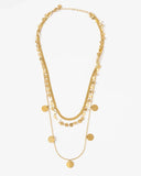 Elena Coin Station Layered Necklace