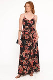 Naver Maxi Dress Black Floral