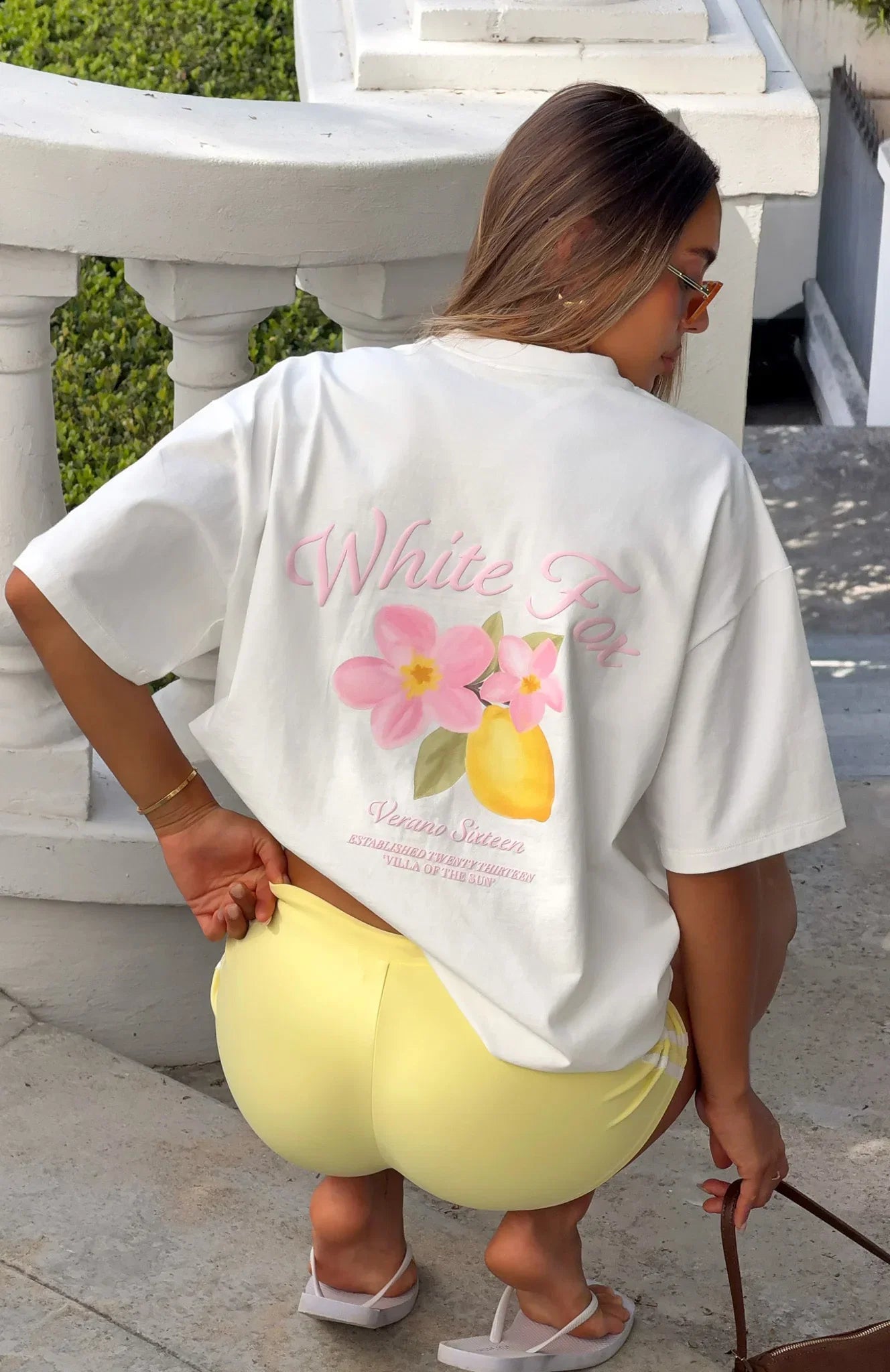 Verano Sixteen Valeria Oversized Tee White