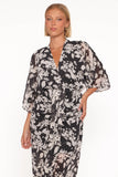Audrina Maxi Dress Black Floral