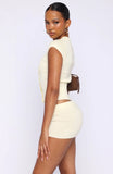Almost Love Knit Shorts Lemon