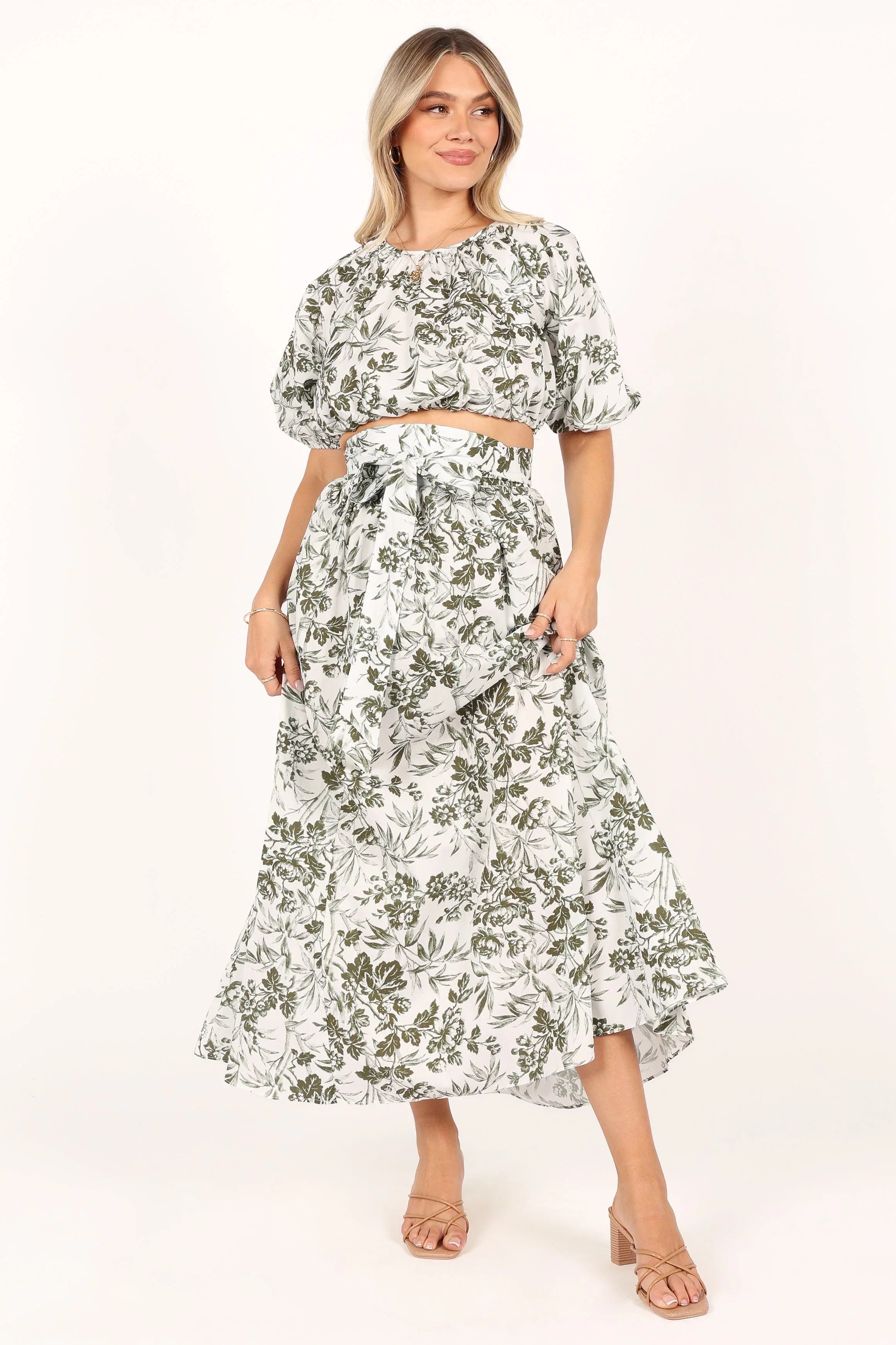 Delilah Set Green Floral