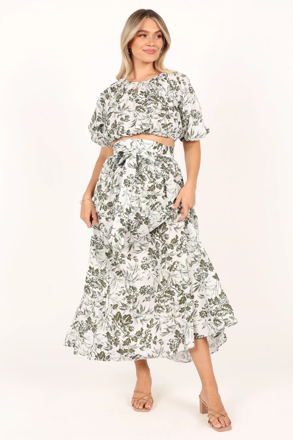Delilah Set Green Floral