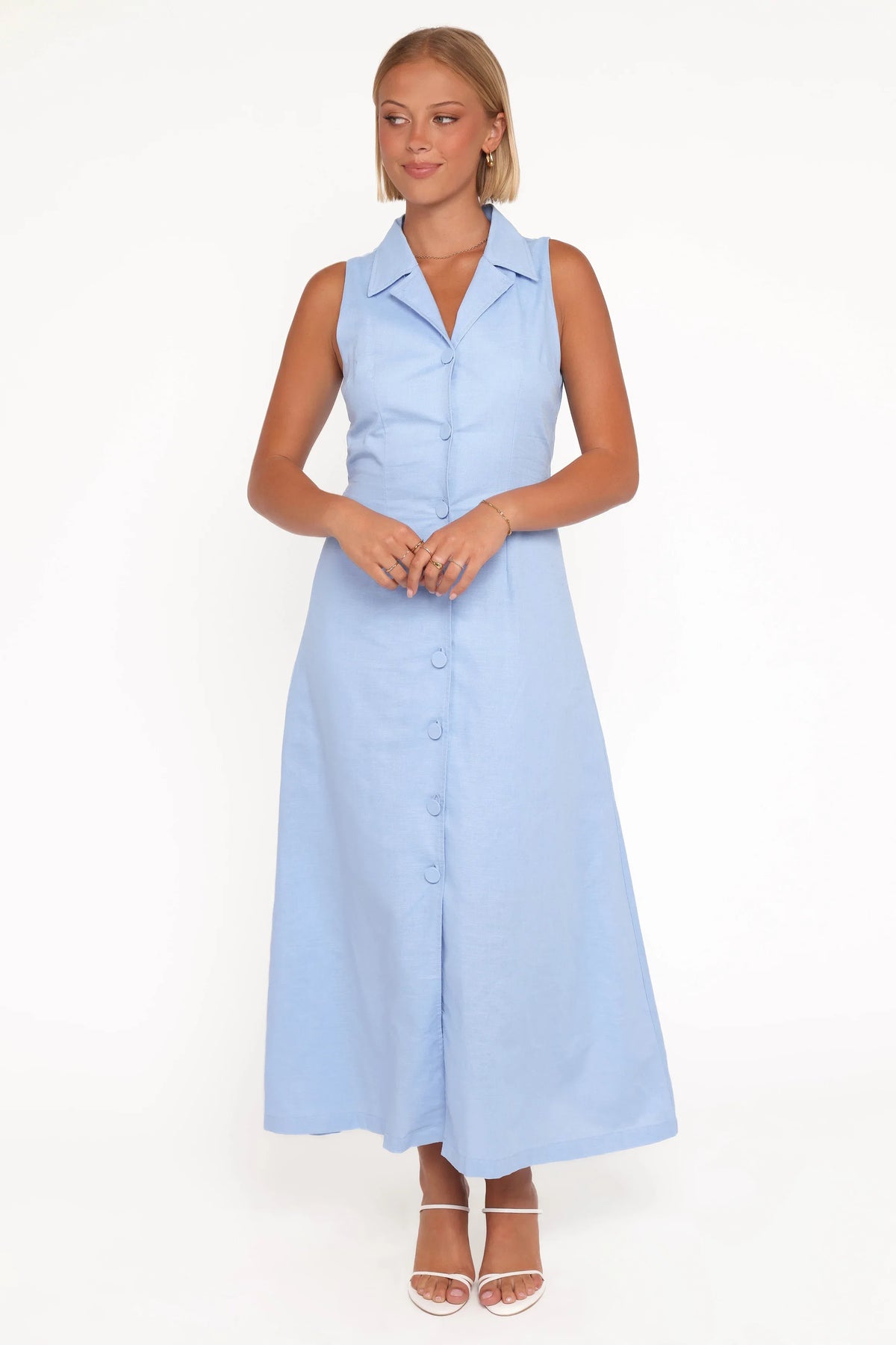 Galia Midi Dress Blue