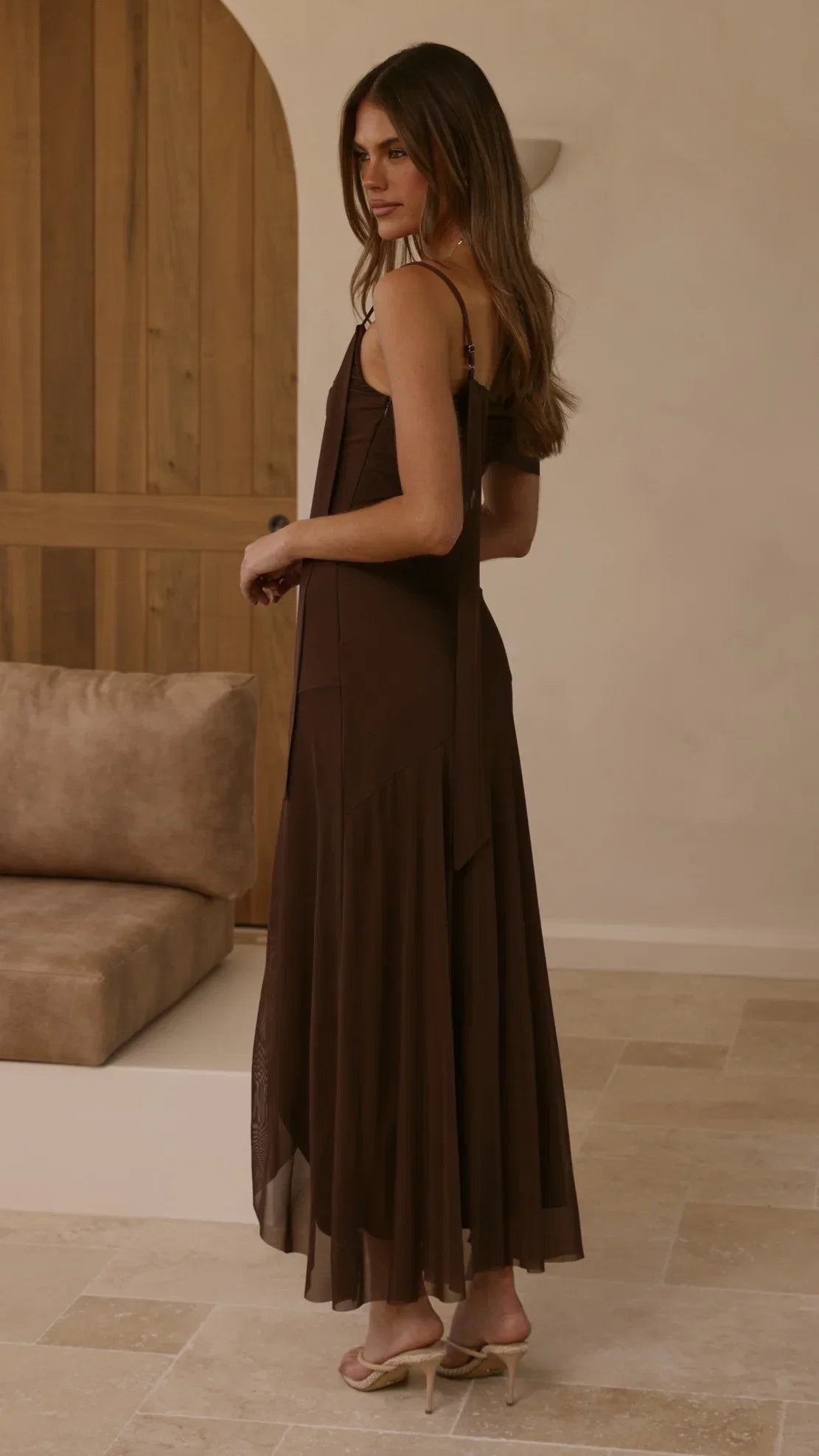 Lucy Maxi Dress Brown