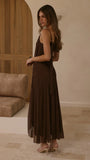 Lucy Maxi Dress Brown