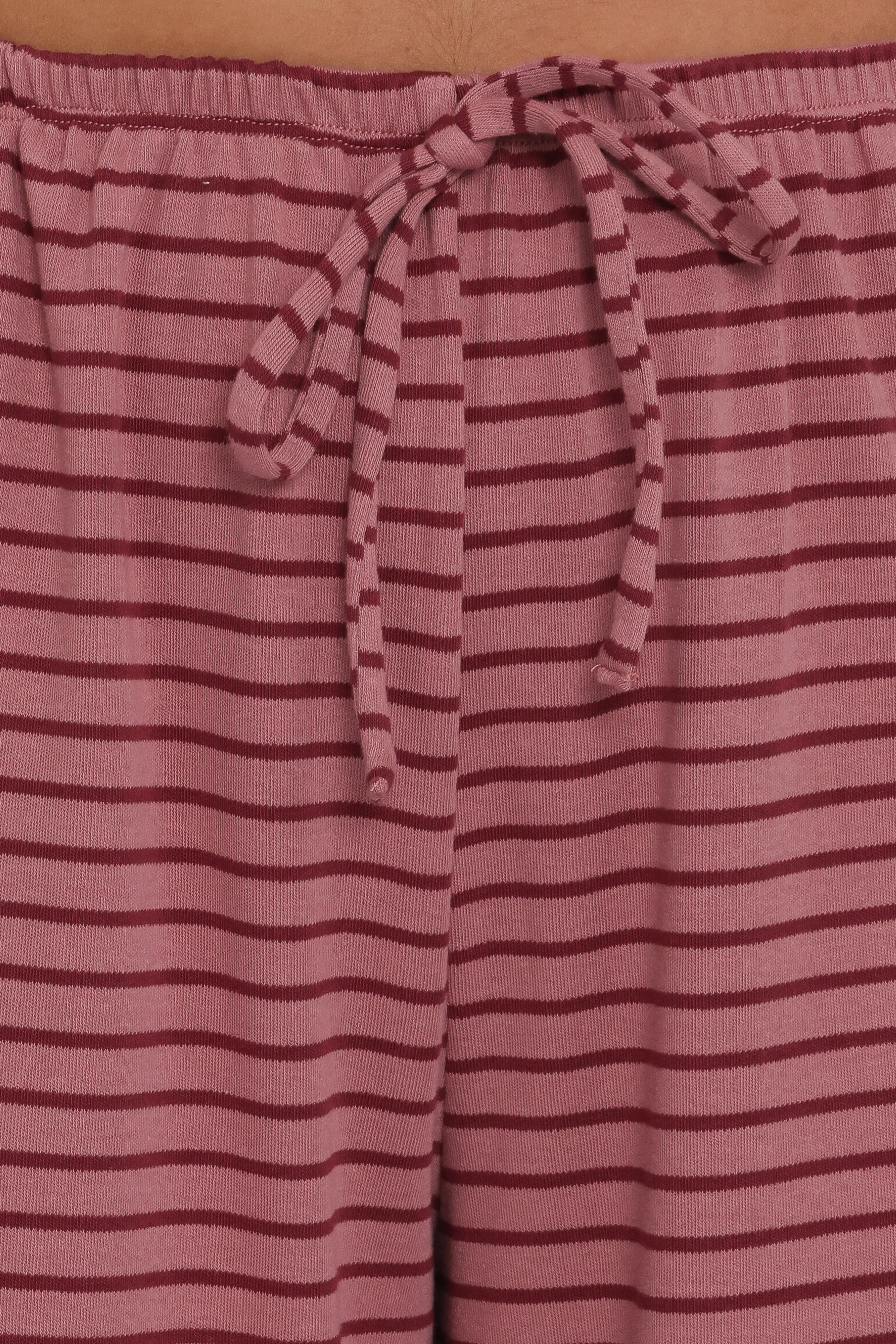Wilda Knit Pant Pink Red Stripe