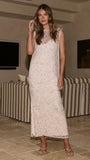 Matisse Sequins Maxi Dress Cream