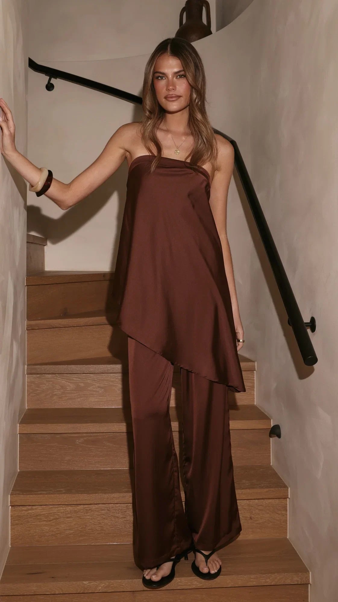 Tova Strapless Top Chocolate