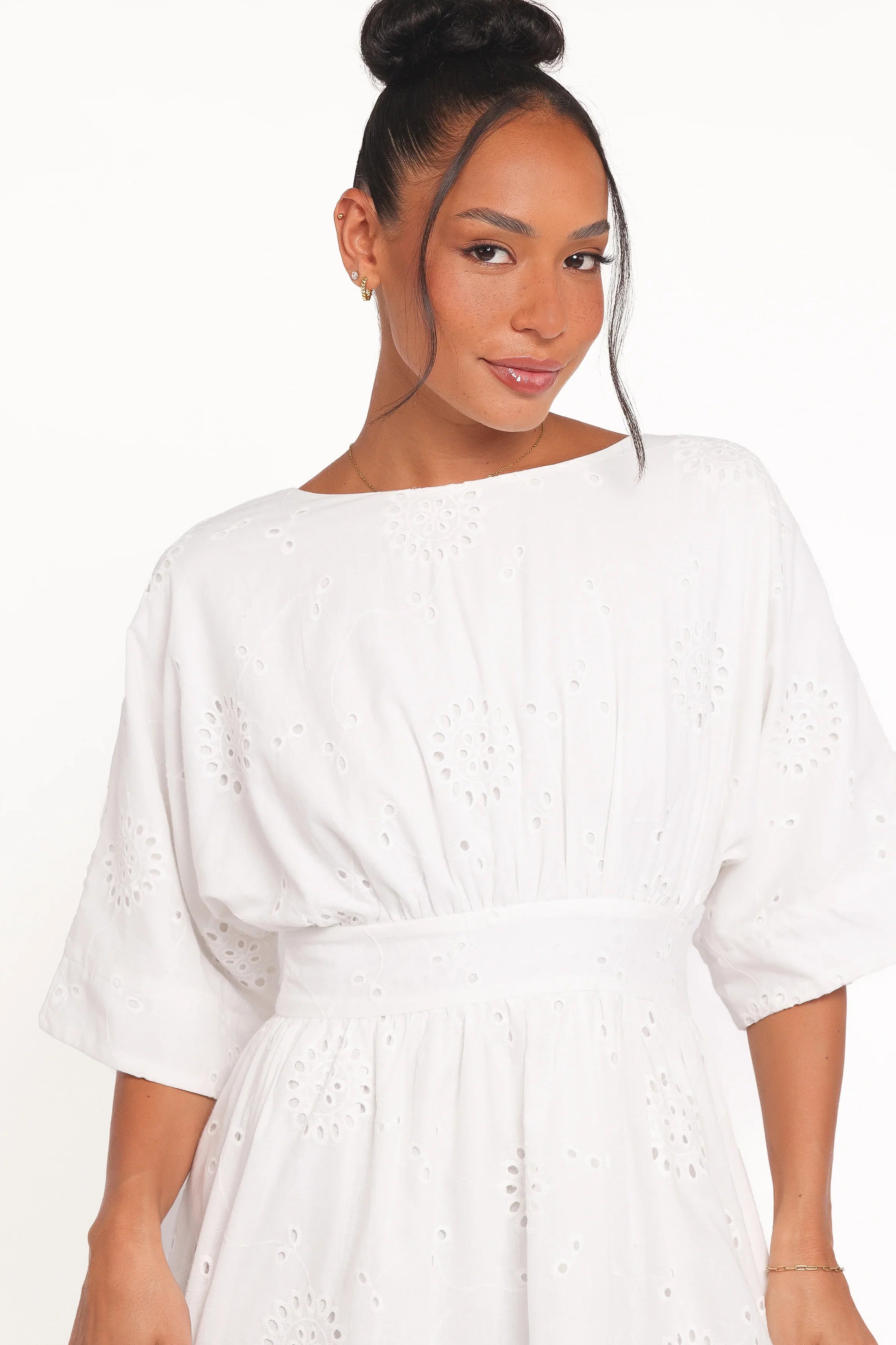 Camila Open Back Mini Dress White