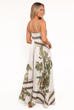 Elanor Maxi Dress Olive Print