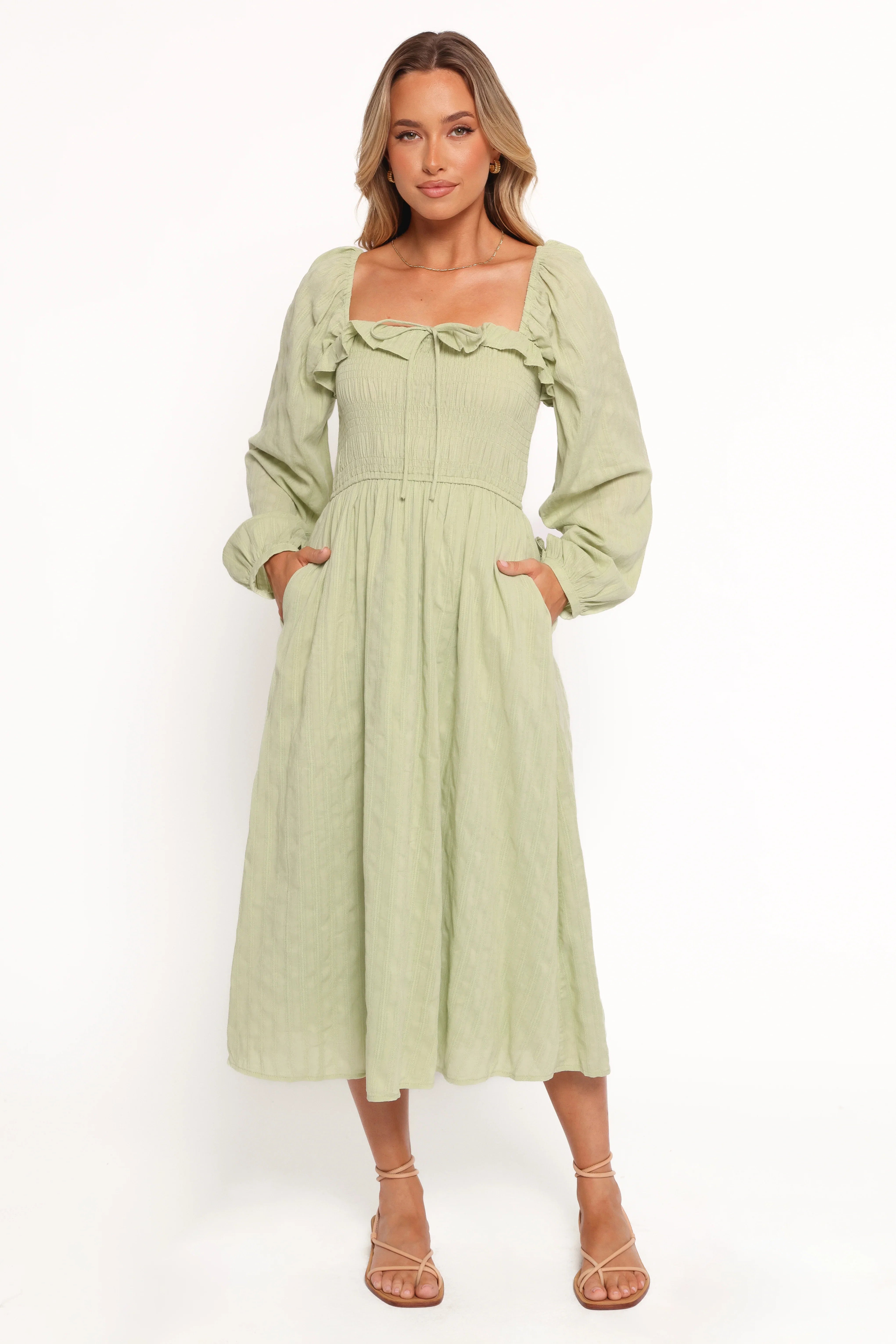 Ophelia Midi Dress Olive