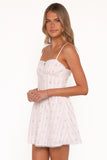 Athena Mini Dress White Floral