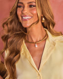 Alette Pearl Drop Metal Choker
