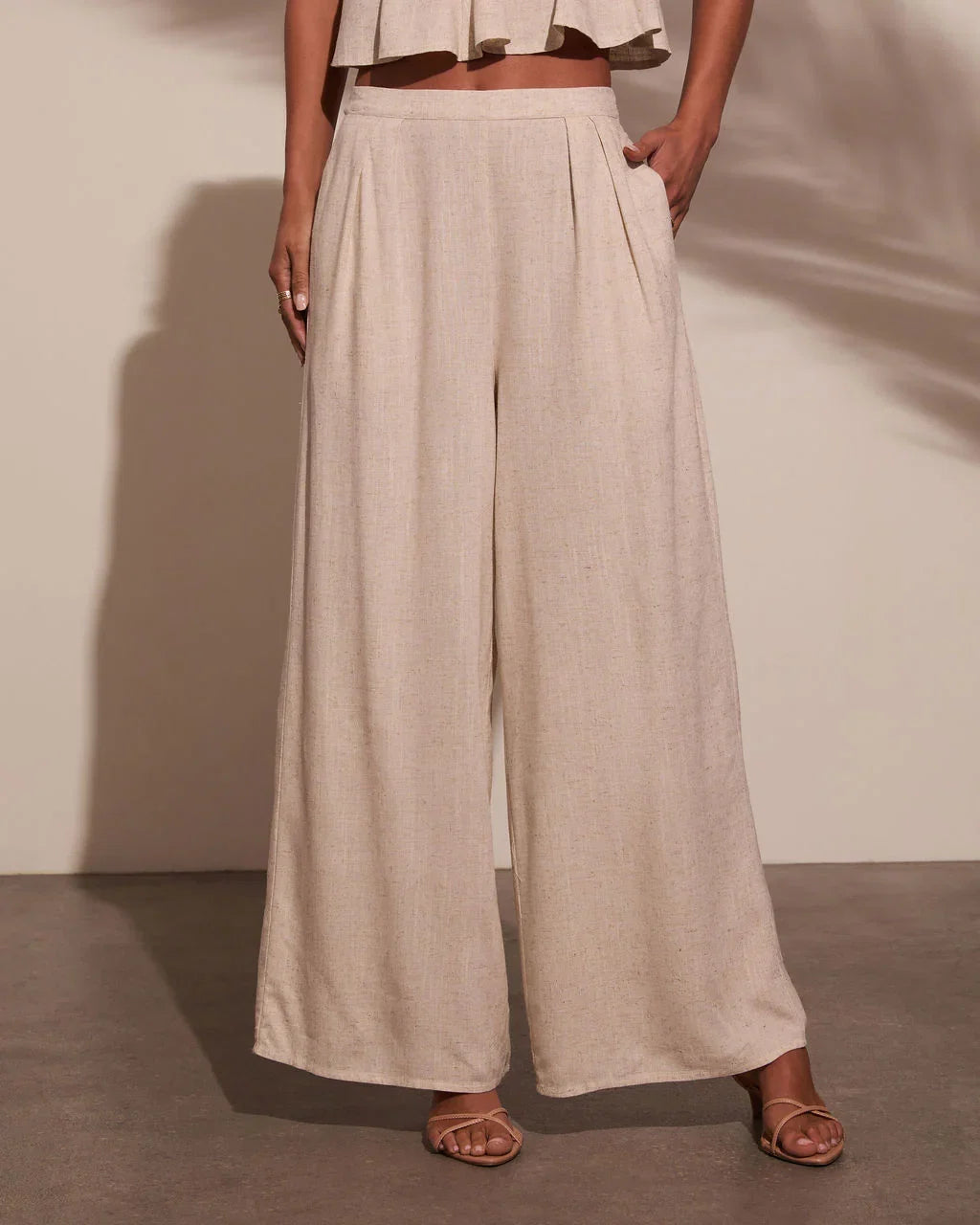Pipper Pleated Linen Pant