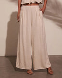 Pipper Pleated Linen Pant