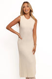 Kellie Knit Midi Dress White