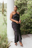 Roxanne Halterneck Maxi Dress Black