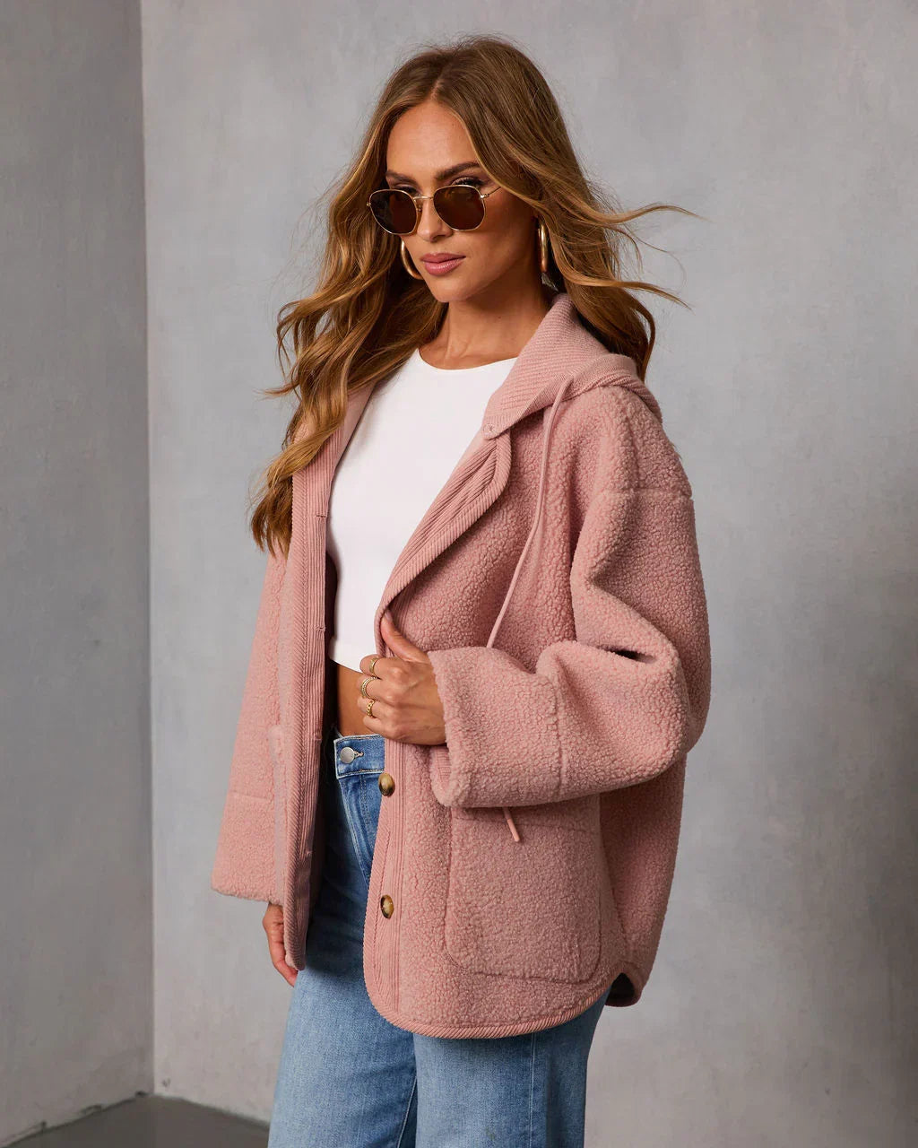 Fremont Sherpa Drawstring Hood Jacket