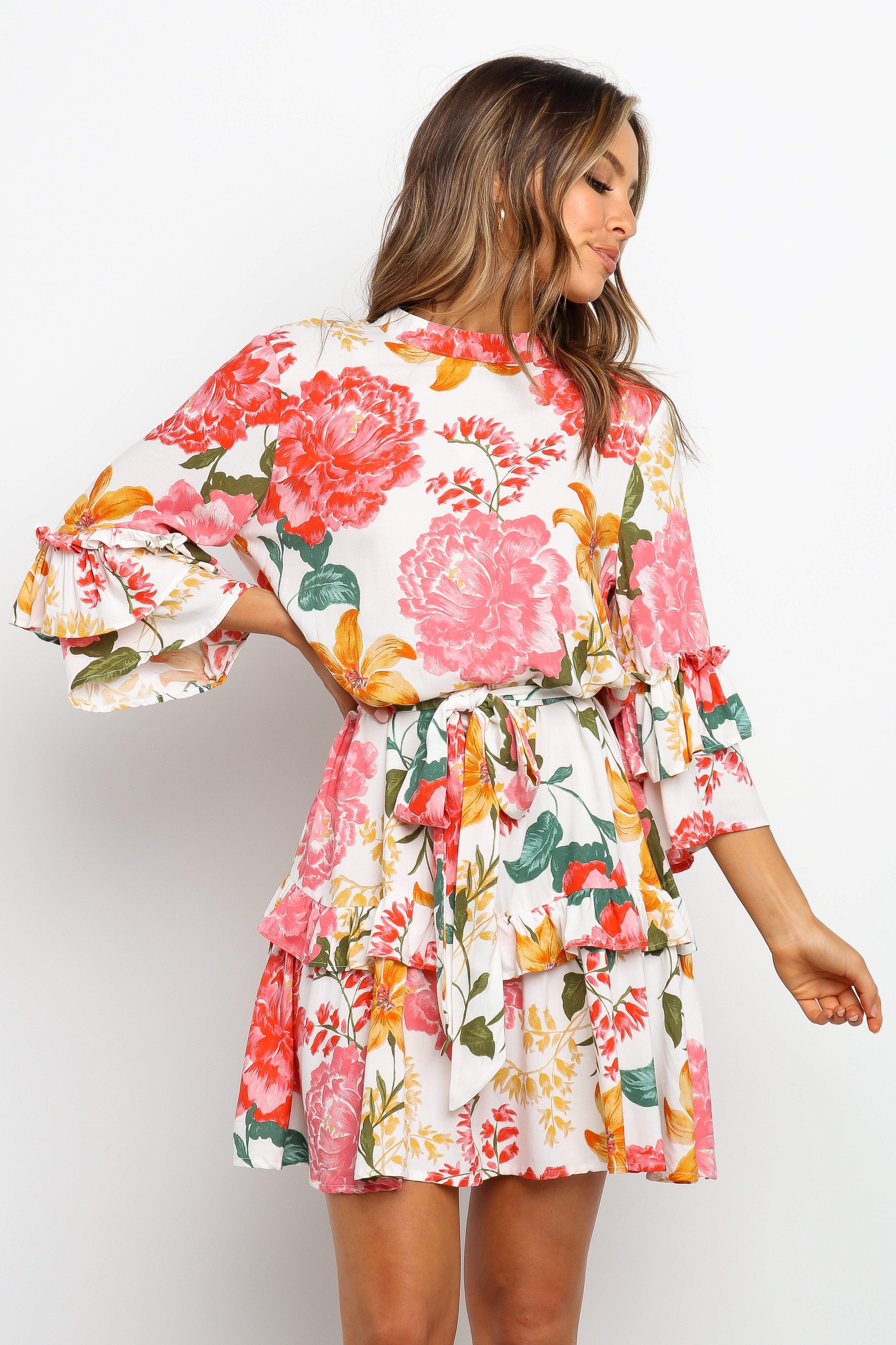 Peta Dress White