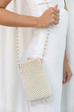 Manon Small Beaded Bag Pearl