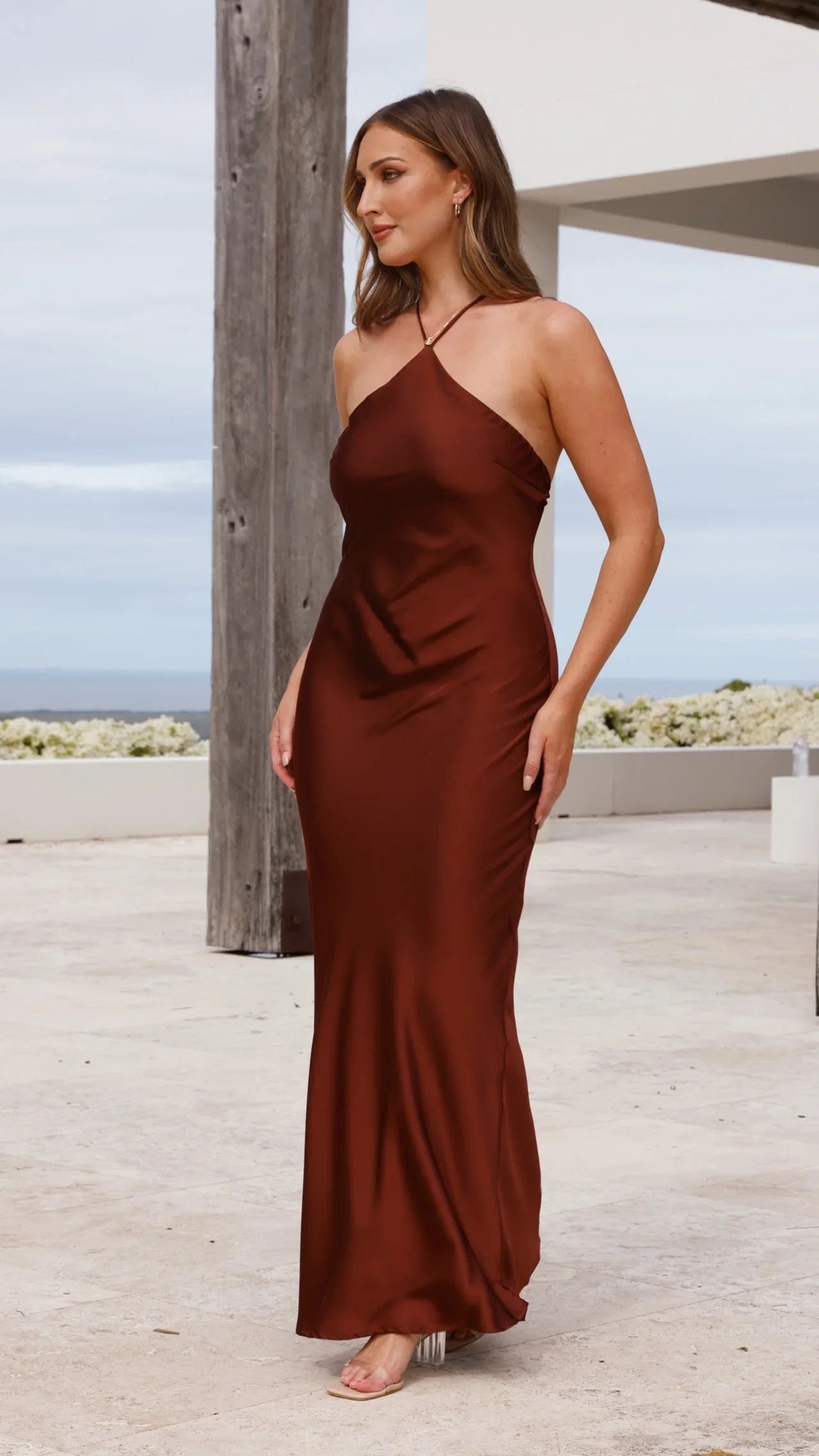Chiara Maxi Dress Brown