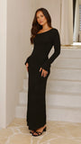 Soulina Knit Maxi Dress Black