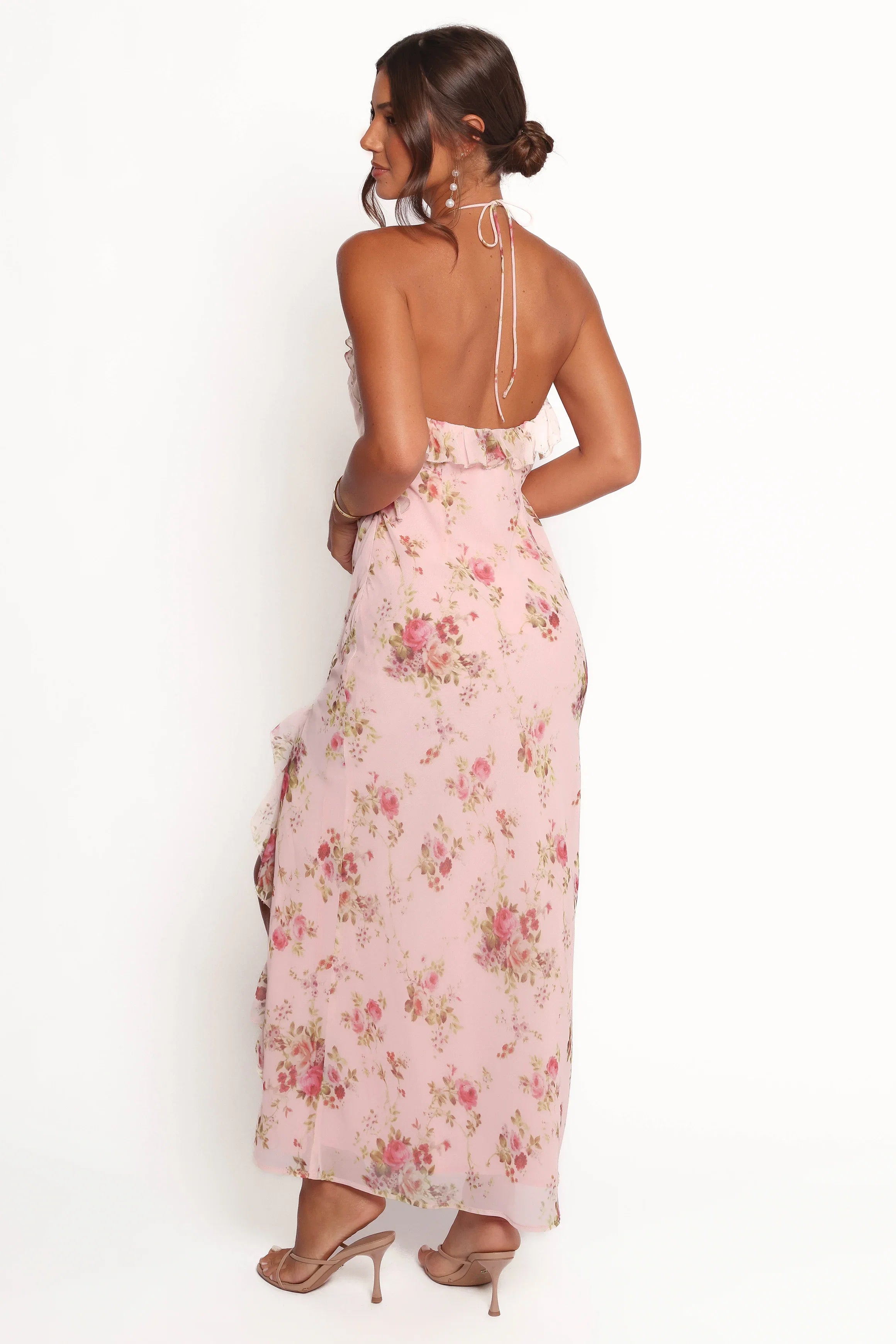 Patricia Maxi Dress Pale Pink Floral