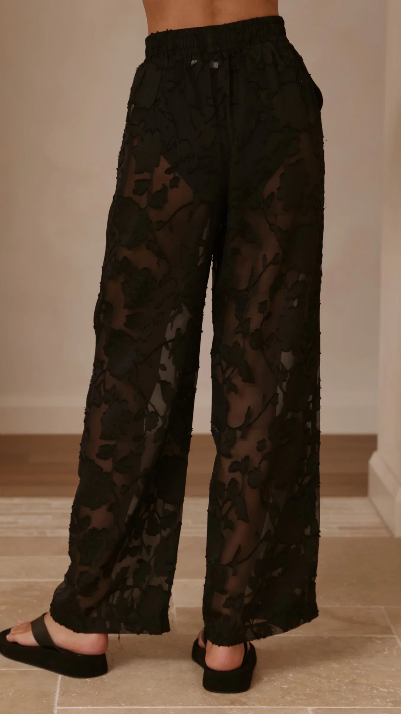 Mollie Lace Pants Black