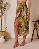 Brinklie Wrap Tie Midi Skirt