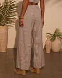 Weekend Trip Pinstripe Wide Leg Pants