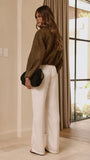 Josh Funnel Neck Jacket Khaki