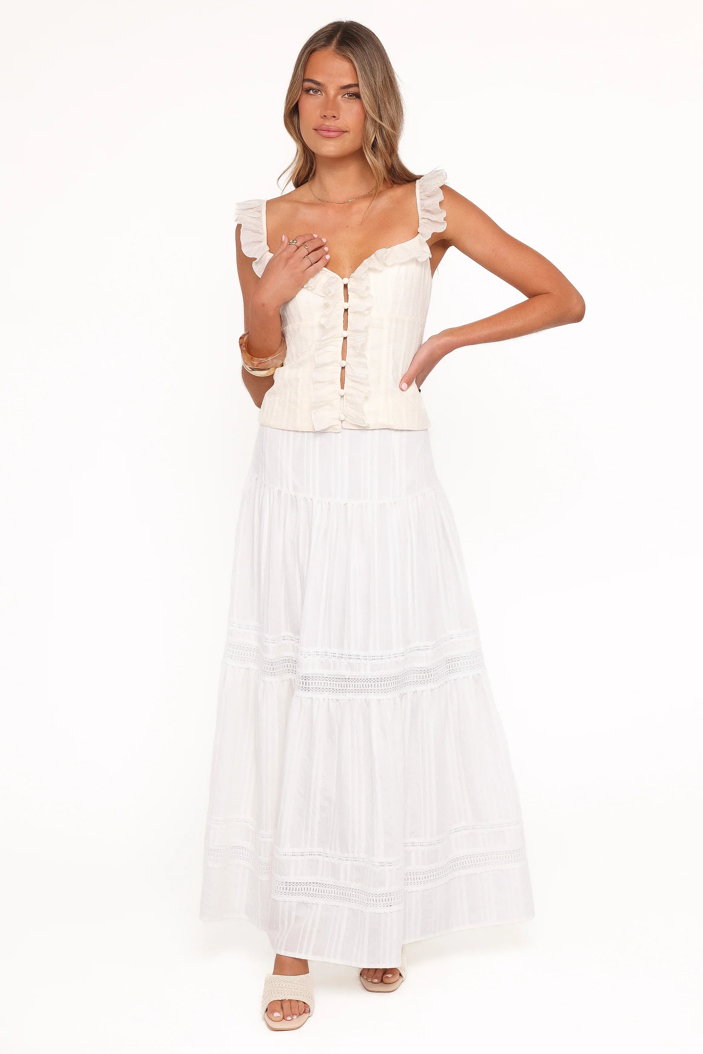 Eulalie Corset Top Cream